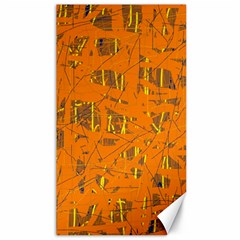 Orange Pattern Canvas 40  X 72  