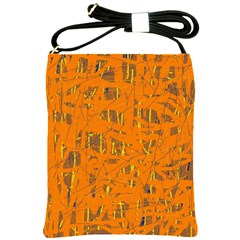 Orange Pattern Shoulder Sling Bags