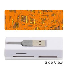 Orange Pattern Memory Card Reader (stick) 