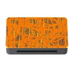 Orange Pattern Memory Card Reader With Cf