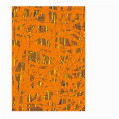 Orange Pattern Large Garden Flag (two Sides)