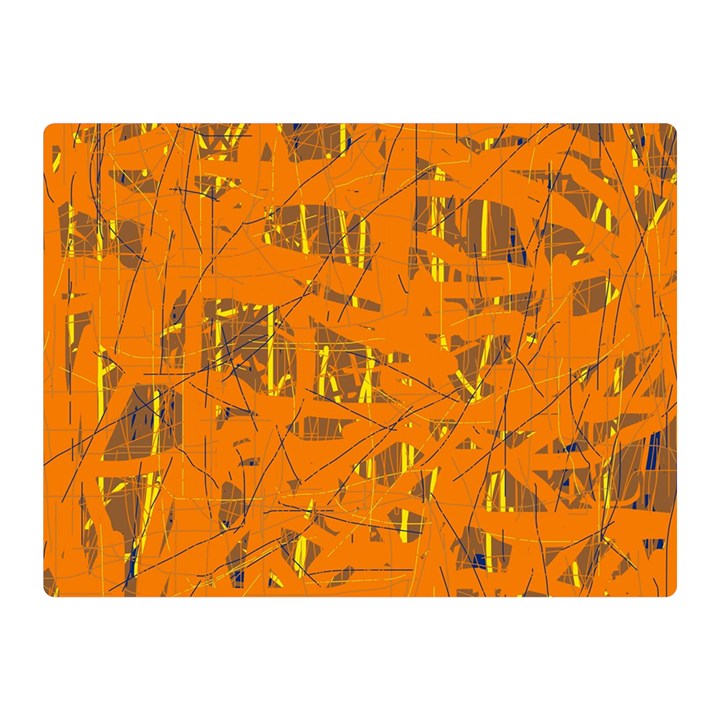 Orange pattern Double Sided Flano Blanket (Mini) 