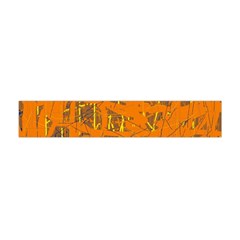 Orange Pattern Flano Scarf (mini)