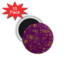 Purple Pattern 1 75  Magnets (10 Pack) 