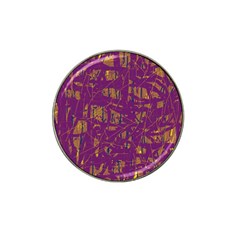 Purple Pattern Hat Clip Ball Marker