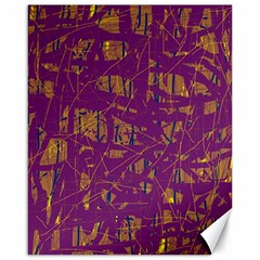 Purple Pattern Canvas 16  X 20  