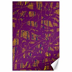 Purple Pattern Canvas 20  X 30  