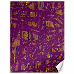 Purple Pattern Canvas 36  X 48  