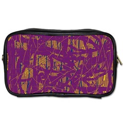 Purple Pattern Toiletries Bags 2-side