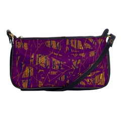 Purple Pattern Shoulder Clutch Bags