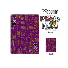 Purple Pattern Playing Cards 54 (mini) 