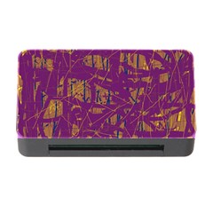 Purple Pattern Memory Card Reader With Cf