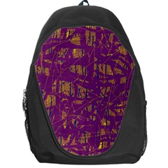 Purple Pattern Backpack Bag