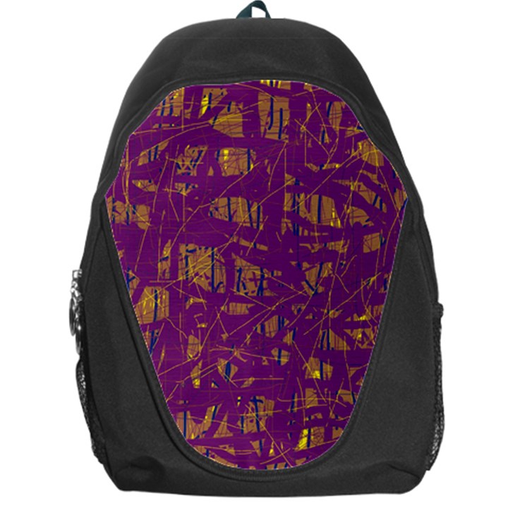 Purple pattern Backpack Bag