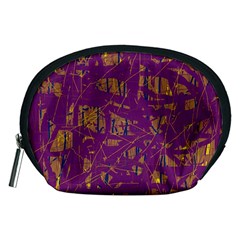 Purple Pattern Accessory Pouches (medium)  by Valentinaart