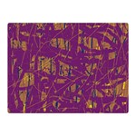 Purple pattern Double Sided Flano Blanket (Mini)  35 x27  Blanket Front