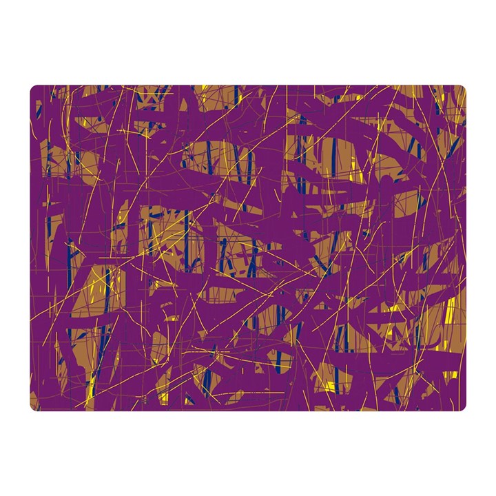 Purple pattern Double Sided Flano Blanket (Mini) 