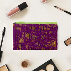 Purple Pattern Cosmetic Bag (xs) by Valentinaart