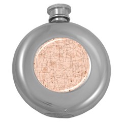 Elegant Patterns Round Hip Flask (5 Oz) by Valentinaart