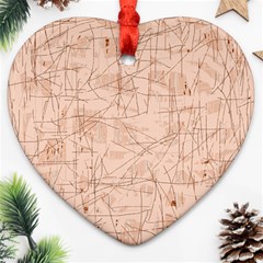 Elegant Patterns Heart Ornament (2 Sides)