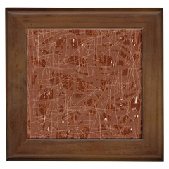 Brown Pattern Framed Tiles