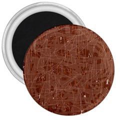 Brown Pattern 3  Magnets