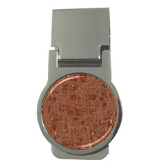 Brown Pattern Money Clips (round) 