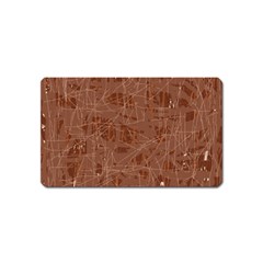 Brown Pattern Magnet (name Card)