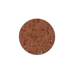 Brown Pattern Golf Ball Marker by Valentinaart