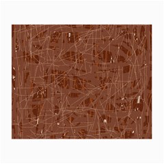 Brown Pattern Small Glasses Cloth (2-side)