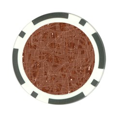 Brown Pattern Poker Chip Card Guards