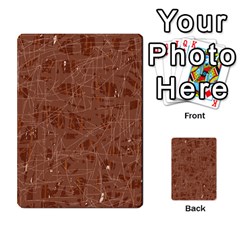 Brown Pattern Multi-purpose Cards (rectangle) 