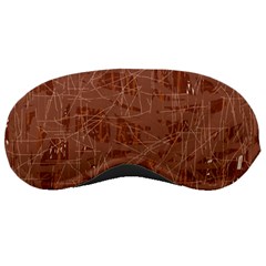 Brown Pattern Sleeping Masks