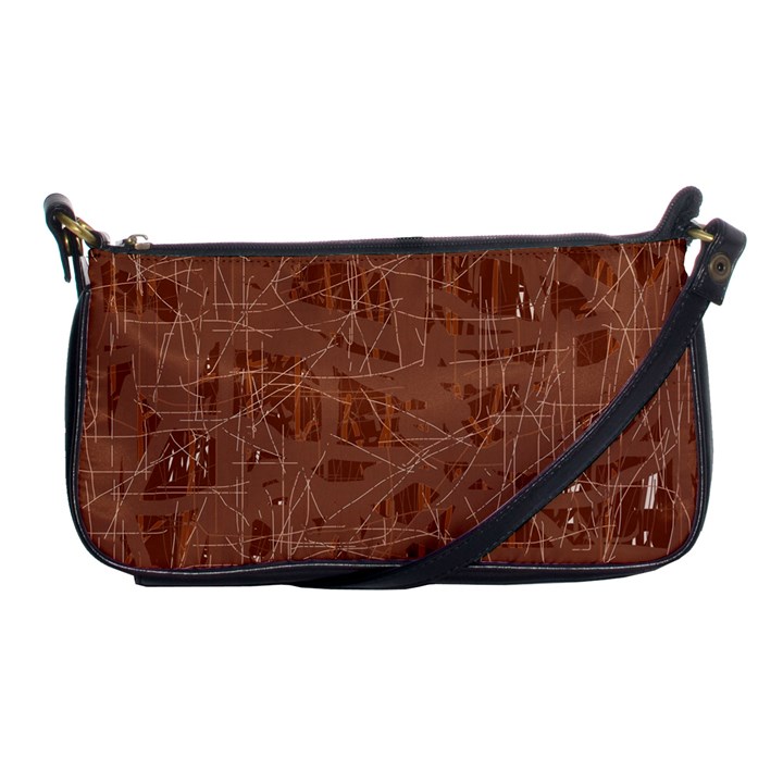 Brown pattern Shoulder Clutch Bags