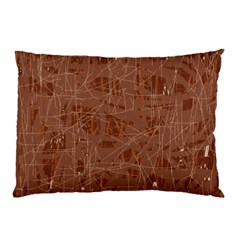 Brown Pattern Pillow Case (two Sides)