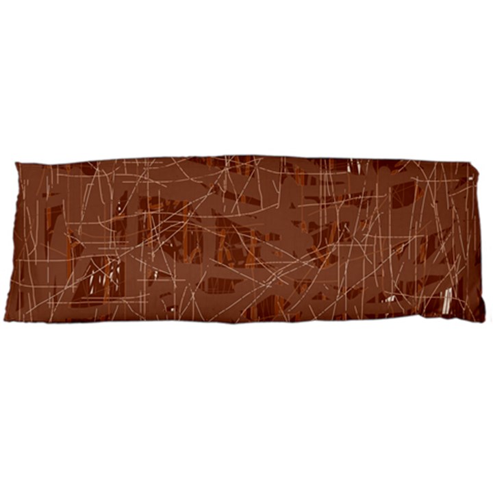 Brown pattern Body Pillow Case Dakimakura (Two Sides)