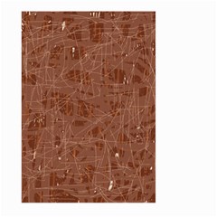 Brown Pattern Large Garden Flag (two Sides)