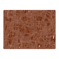 Brown Pattern Double Sided Flano Blanket (mini) 