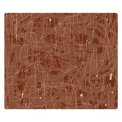 Brown Pattern Double Sided Flano Blanket (small) 