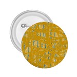 Yellow pattern 2.25  Buttons Front