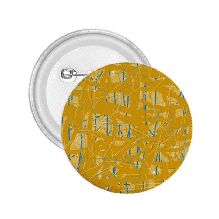 Yellow pattern 2.25  Buttons