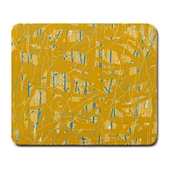 Yellow Pattern Large Mousepads by Valentinaart