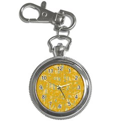 Yellow Pattern Key Chain Watches