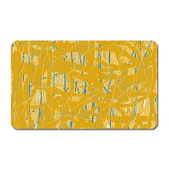 Yellow Pattern Magnet (rectangular)