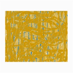 Yellow Pattern Small Glasses Cloth