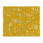 Yellow pattern Small Glasses Cloth (2-Side) Front