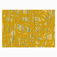 Yellow Pattern Large Glasses Cloth (2-side)