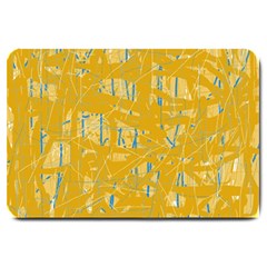 Yellow Pattern Large Doormat 