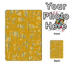 Yellow Pattern Multi-purpose Cards (rectangle) 