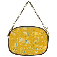 Yellow Pattern Chain Purses (one Side) 